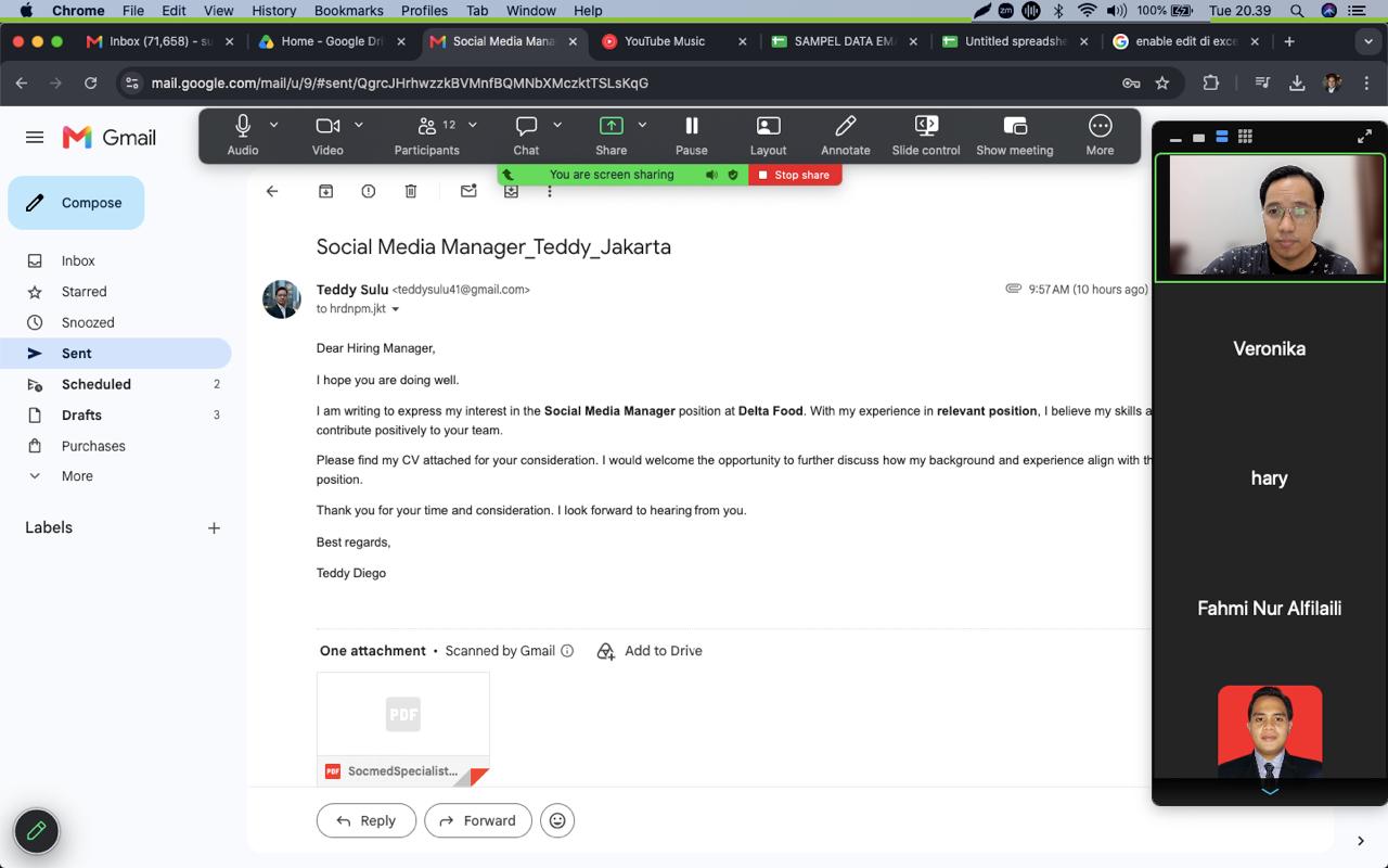 Live Zoom bareng Coach — strategi apply kerja